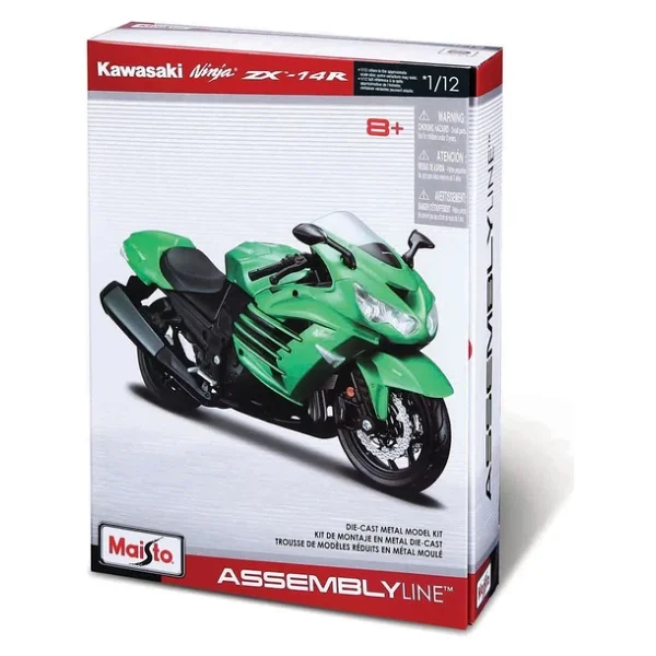 Maisto Kawasaki Ninja ZX-14R Model Kit Motosiklet 1/12 39197 - Görsel 8