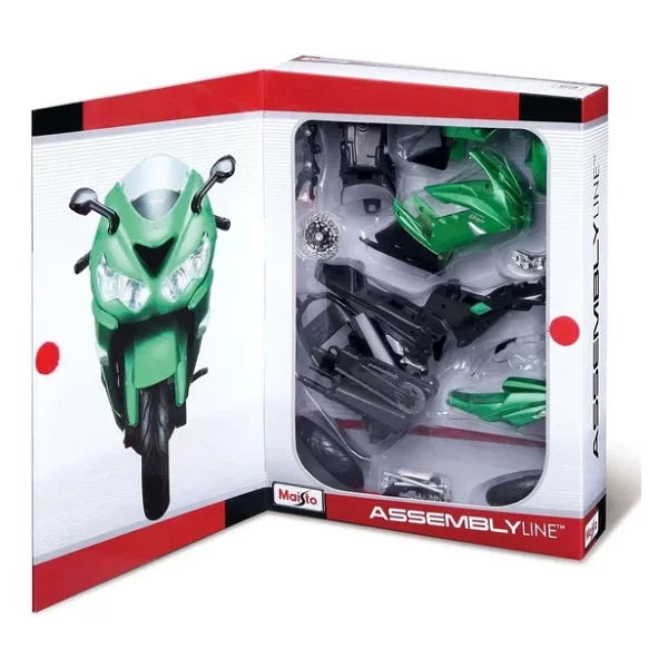 Maisto Kawasaki Ninja ZX-14R Model Kit Motosiklet 1/12 39197 - Görsel 7