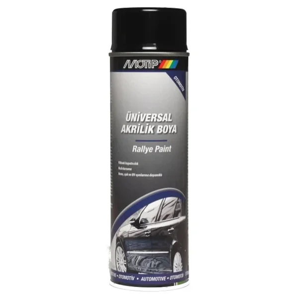 Motip Universal Akrilik Boya Siyah Mat - 500 ml - Görsel 5