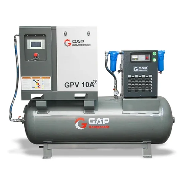 Gap Kompresör GPV15A-Set 15 Hp 500 lt Vidalı Depo Üstü Hava Kompresörü - Görsel 3