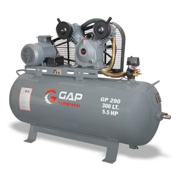 Gap GP290 5.5 HP 8 Bar 300 lt 2 Kafa Pistonlu Kompresör - Görsel 5