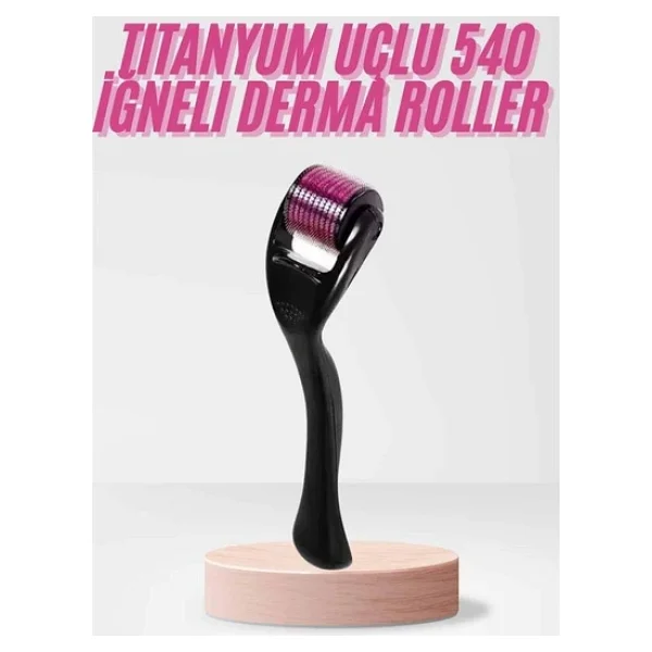 540 Iğneli Derma Roller 1mm Titanyum Uçlu Saç Kaş Serum Kullanımına Uygun - Görsel 9