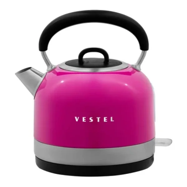 Vestel Retro Pembe 2200 W 1.7 lt Çelik Kettle - Görsel 5