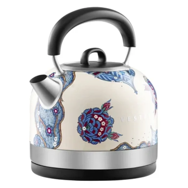Vestel X Aslı Filinta Retro Bej Çini 2200 W 1.7 lt Çelik Kettle - Görsel 3
