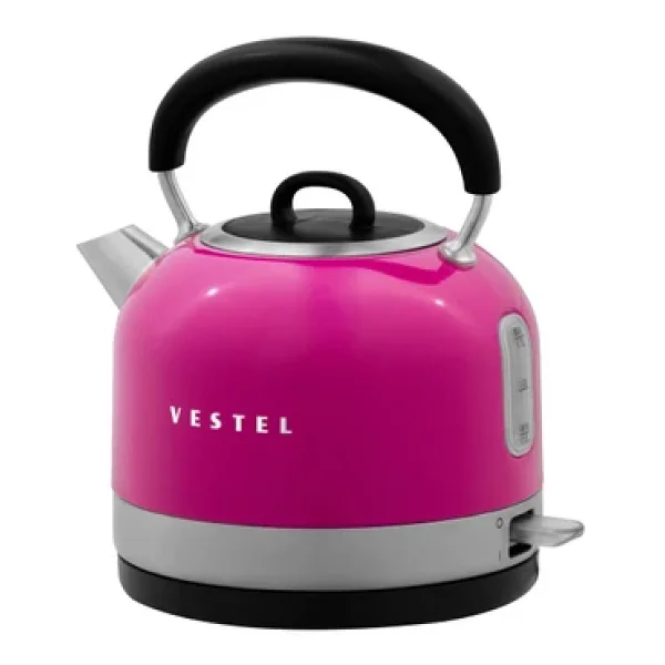 Vestel Retro Pembe 2200 W 1.7 lt Çelik Kettle - Görsel 7