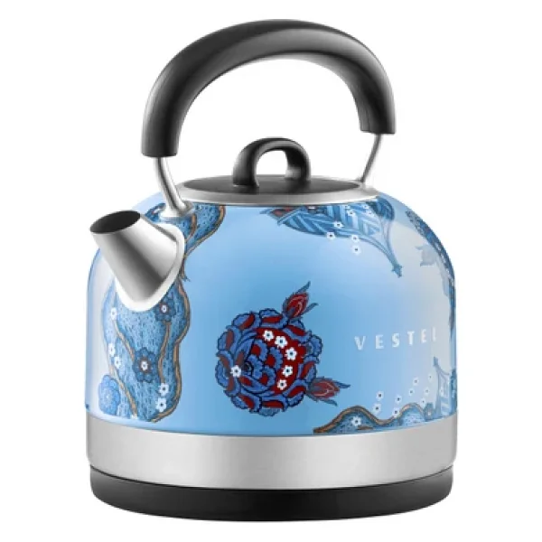 Vestel X Aslı Filinta Retro 2200 W 1.7 lt Çelik Kettle - Görsel 3