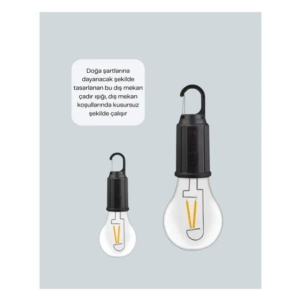 Su Geçirmez Dış Mekan LED Çadır Işığı - Görsel 8