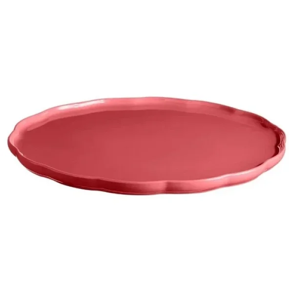Emile Henry Madeleine Pembe 31 cm Yuvarlak Servis Tabağı - Görsel 4