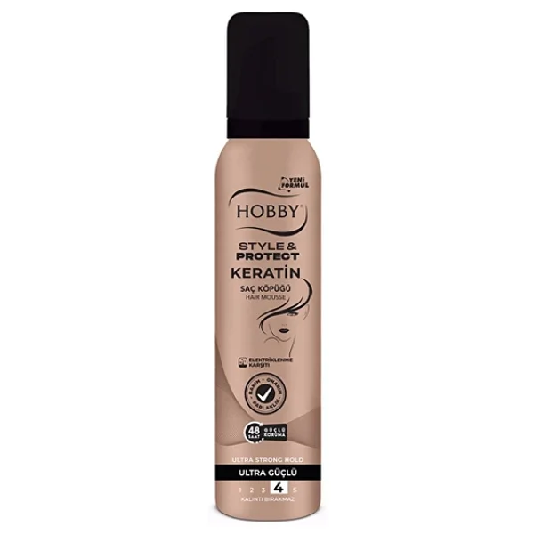 Hobby Style & Protect Keratin 150 ml Saç Köpüğü - Görsel 5