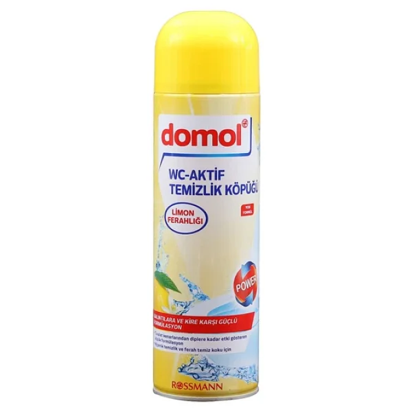 Domol Tuvalet Temizleyici Köpük Limon Özlü 3 x 500 ML - Görsel 3