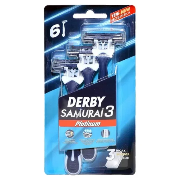 Derby Samurai 3 Platinum Kullan At 6'lı Tıraş Bıçağı - Görsel 3