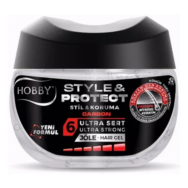 Hobby Style & Protect Carbon Ultra Sert Saç Jölesi 400 ml - Görsel 2