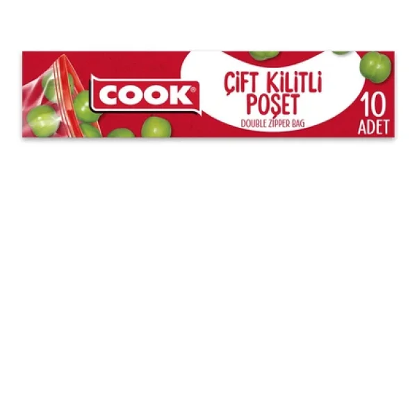 Cook Çift Kilitli Buzdolabı Poşeti 10'lu - Görsel 5