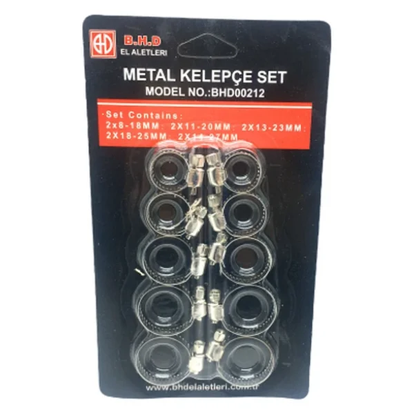 10 Parça Metal Hortum Kelepçesi Set - Görsel 3