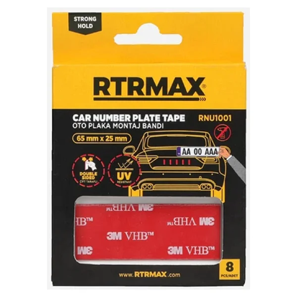 Rtrmax RNU1001 Oto Plaka Montaj Bandı - Görsel 4