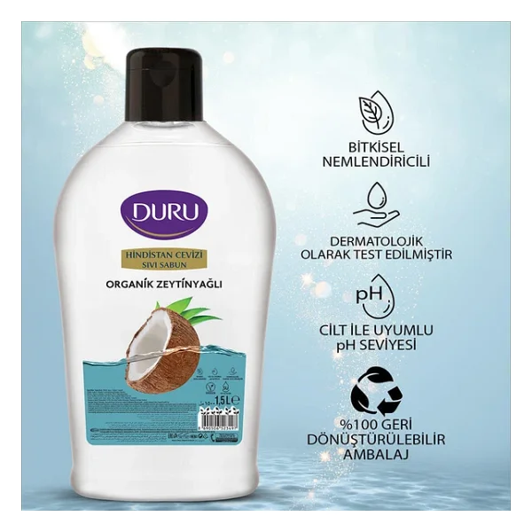 Duru Nem Terapisi Hindistan Cevizi Sıvı Sabun 1.5 lt - Görsel 7