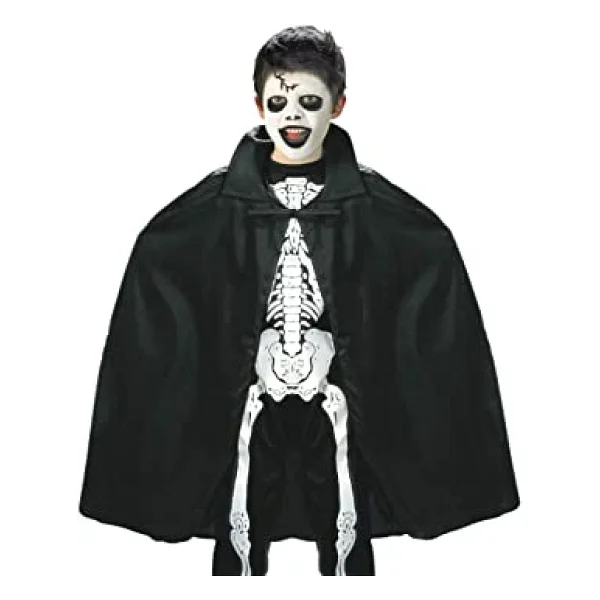 Siyah Renk Yakalı Halloween Pelerini 90 cm (5477) - Görsel 5
