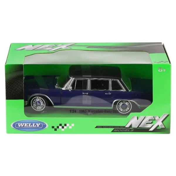 24121 Welly 1963 Mercedes Benz 1:24 Model Araba -Karsan Kız Erkek Çocuk Oyuncak Eğitici Oyuncaklar - Görsel 6