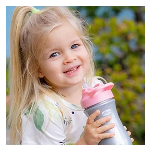 Chicco Pop-up Pink Pipetli Bardak 350 ml - Görsel 5