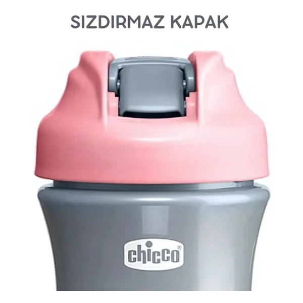 Chicco Pop-up Pink Pipetli Bardak 350 ml - Görsel 3