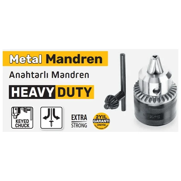 Sgs Anahtarlı Metal Mandren 13 Mm Sgs5605 - Görsel 2