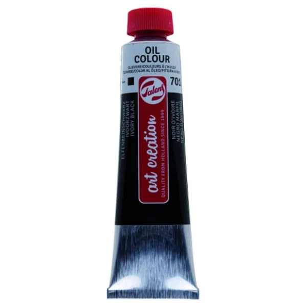 Talens Art Creation 40 ml Yağlı Boya 701 Ivory Black - Görsel 4