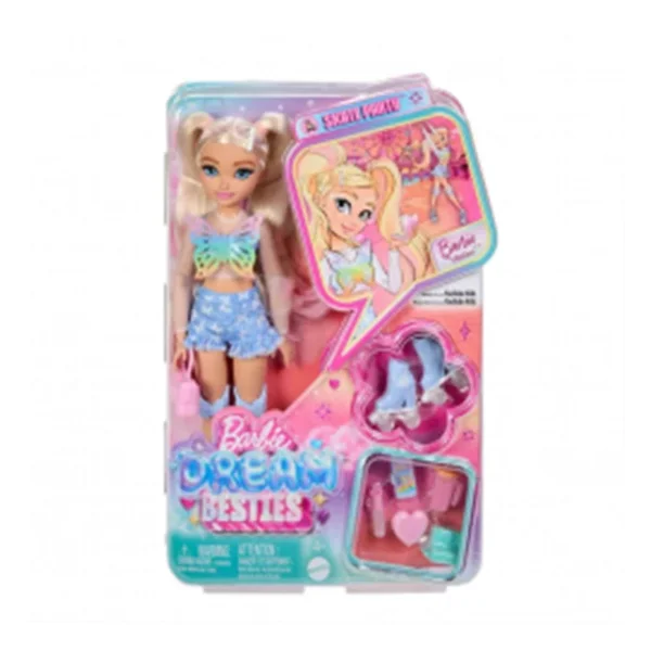 Barbie Dream Besties Paten Partisi Malibu Bebek ve Aksesuarları JFX96 - Görsel 6
