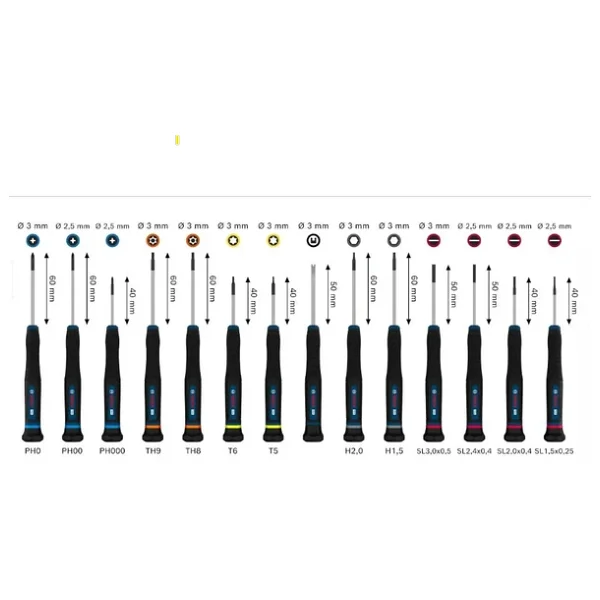 Bosch Pro 1600A039PN 14 Parça Hassas Tornavida Seti - Görsel 6