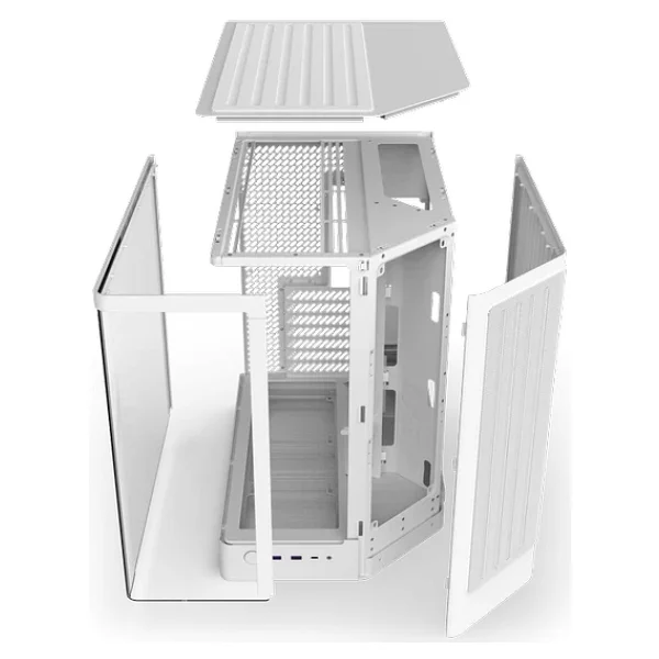 NZXT H6 Compact CC-H62FW-01 Fansız Beyaz ATX Oyuncu Kasası - Görsel 8