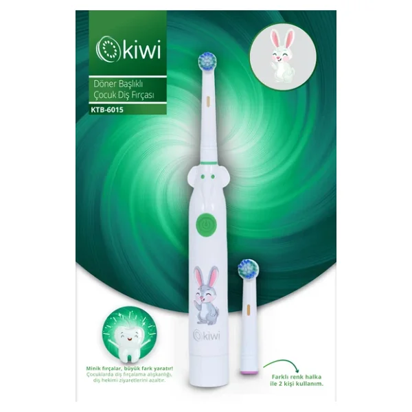 Kiwi KTB-6015 Pilli Çocuk Diş Fırçası - Görsel 3