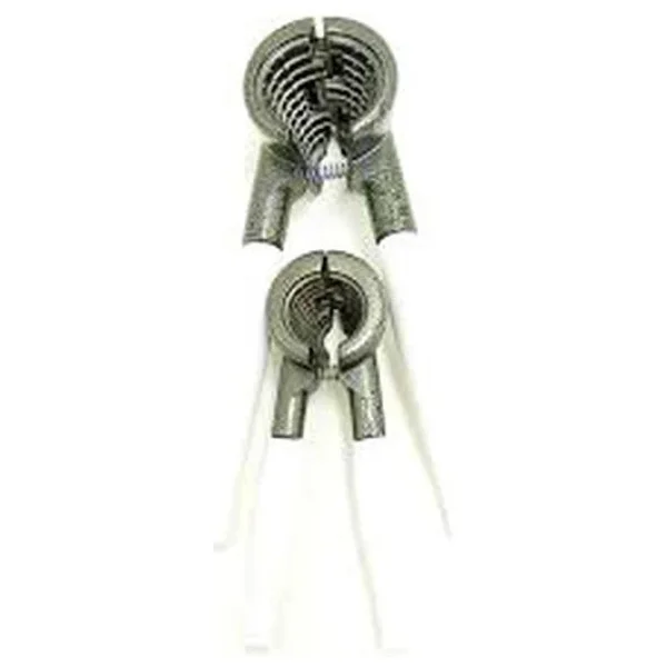 2 Parça Set Metal Fındık - Ceviz Kıracak Beyaz Saplı - Görsel 3