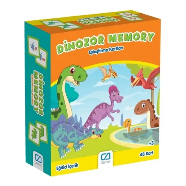 CA Games Dinozor Memory Eşleştirme Kartları Ca.5227 - Görsel 6