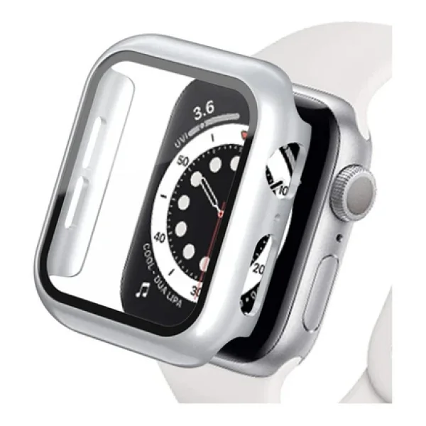 Watch Ultra 49Mm Camlı Kasa Ekran Koruyucu - Gümüş - Görsel 3