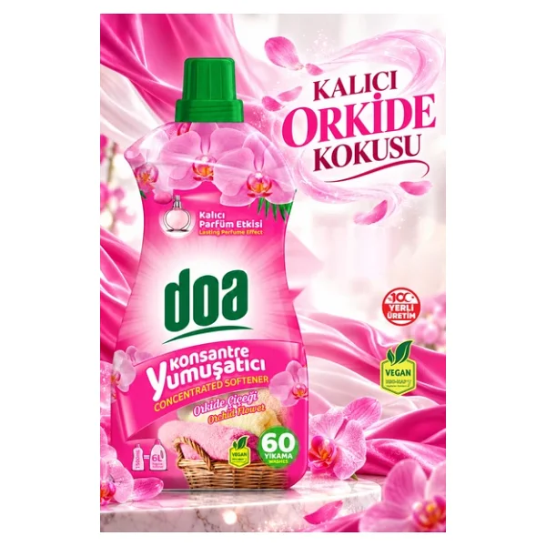 Doa Orkide Çiçeği Konsantre Yumuşatıcı 1.5 lt - Görsel 6