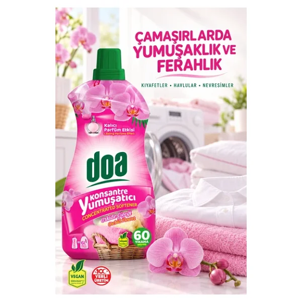 Doa Orkide Çiçeği Konsantre Yumuşatıcı 1.5 lt - Görsel 7