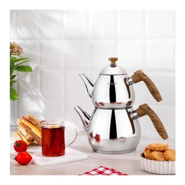 Schafer Tea Chef Küçük Boy Çelik Çaydanlık - Görsel 5