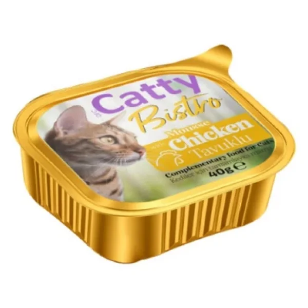 Catty Bistro Mousse Tavuklu 40 gr Yetişkin Konserve Kedi Maması - Görsel 5