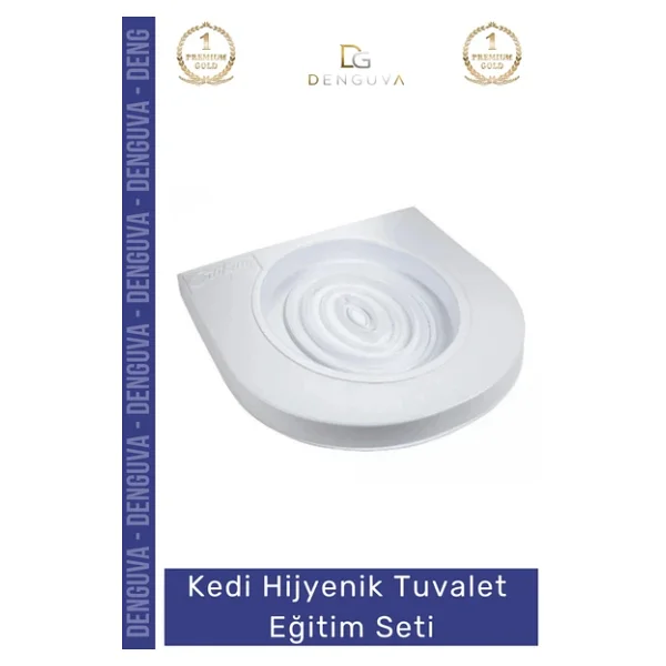 Özel Üretim Klozet Alıştırma Kapağı Kum Kabı Wc Yavru Yetişkin Kedi Hijyenik Tuvalet Eğitim Seti - Görsel 4