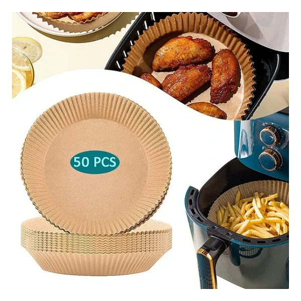 Yuvarlak Airfryer Pişirme Kağıdı - Görsel 6