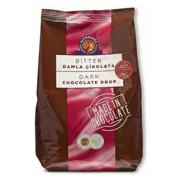 Altınmarka Alt308 Isıya Dayanıklı Bitter Damla Çikolata 1kg - Görsel 4