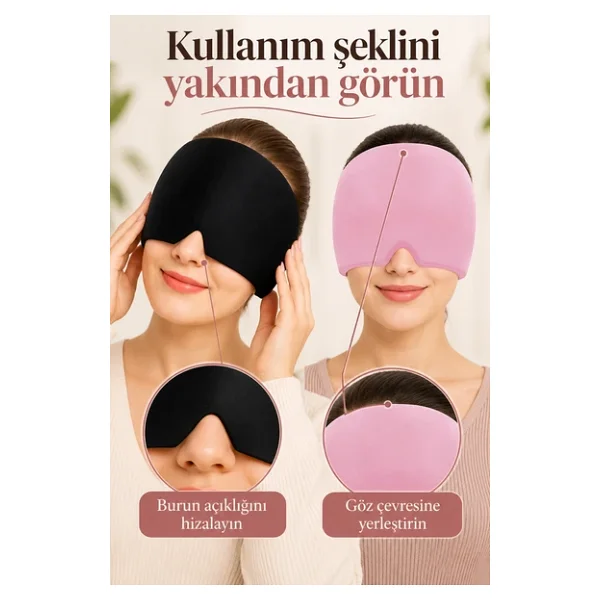 Mucit Home Mıgren Ve Baş Ağrısı Giderici Başlığı Sıcak Ve Soğuk Kompres Şapkası - Görsel 4