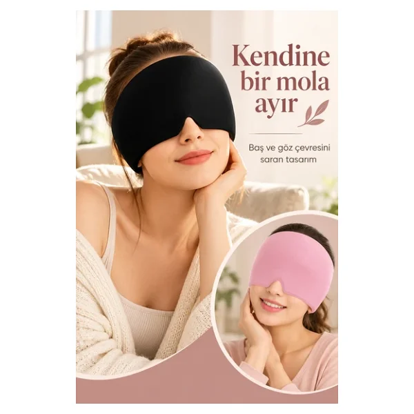 Mucit Home Mıgren Ve Baş Ağrısı Giderici Başlığı Sıcak Ve Soğuk Kompres Şapkası - Görsel 2