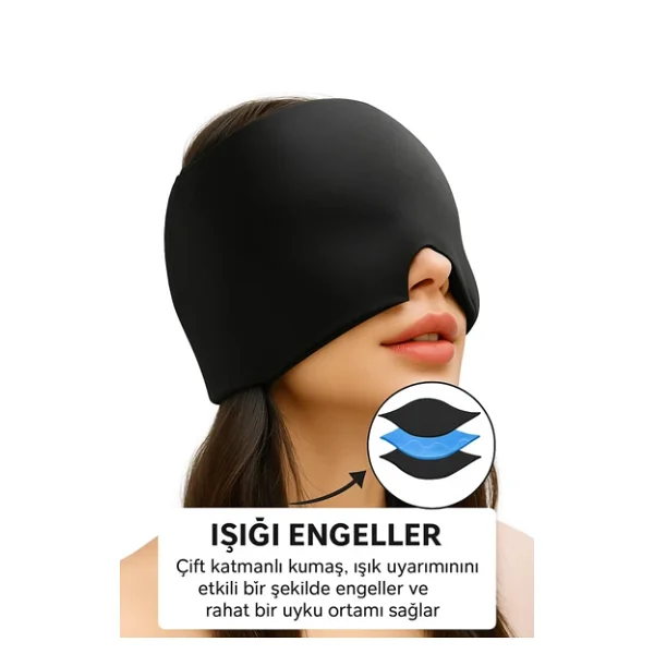 Mucit Home Mıgren Ve Baş Ağrısı Giderici Başlığı Sıcak Ve Soğuk Kompres Şapkası - Görsel 7