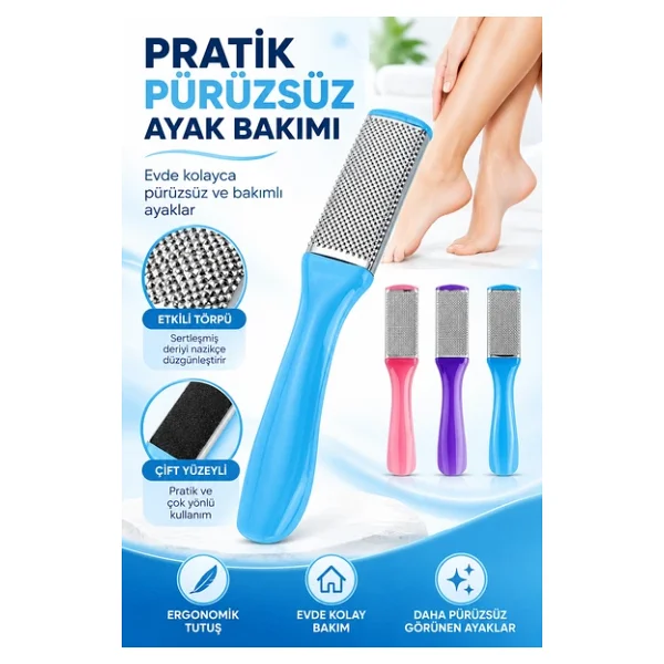 Mucit Home Nasır Topuk Rendesi Çift Taraflı Hazneli Ayak Törpüsü - 1 Adet - Görsel 2