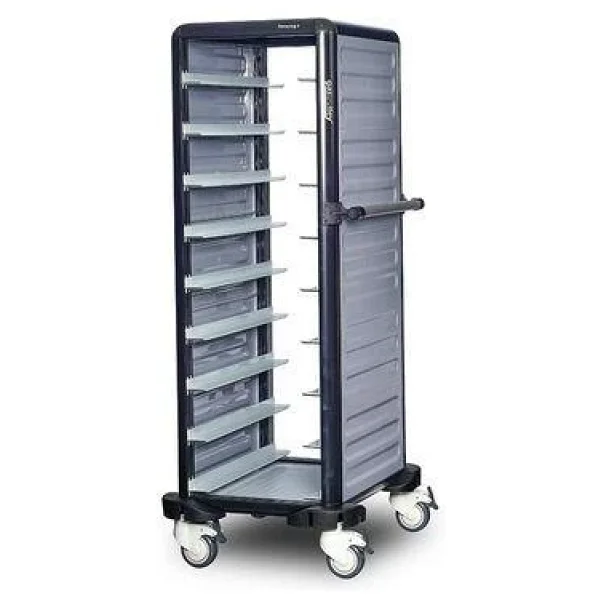 Gastrolley Tekli Termo Tepsi Arabası, 9 Tepsi Kapasiteli, 2 Yanı Kapalı 57 x 71 x 149 (cm) - Görsel 3