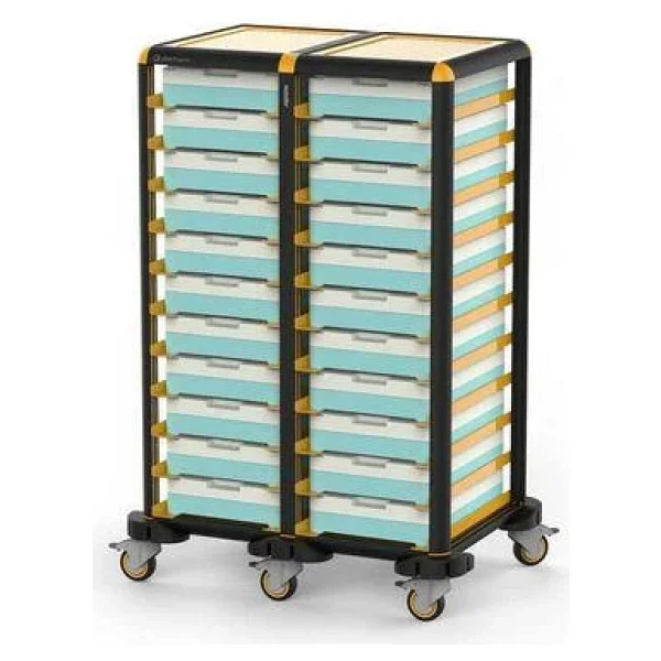 Gastrolley İkili Termo Tepsi Arabası, 9 + 9 Tepsi Kapasiteli, EtRafı Açık 101 x 71 x 149 (cm) - Görsel 4