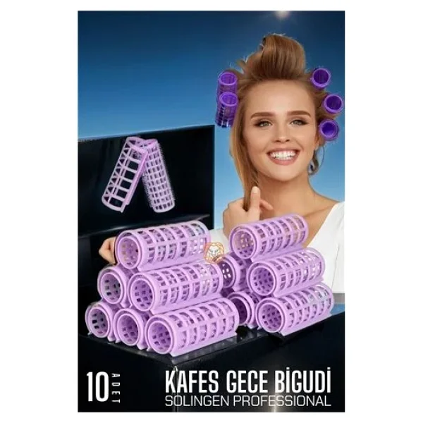 Kafes Gece Bigudisi 2.5 cm 10 Adet Solingen Professional - Görsel 2