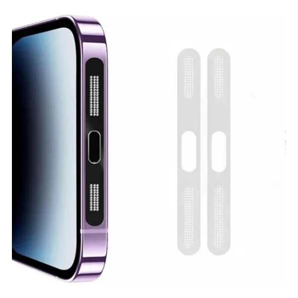 Ally iPhone 14 Pro Max İçin Anti-Dust Toz Ve Kir Önleyici Sticker 2 Adet Set-(5775) - Görsel 2