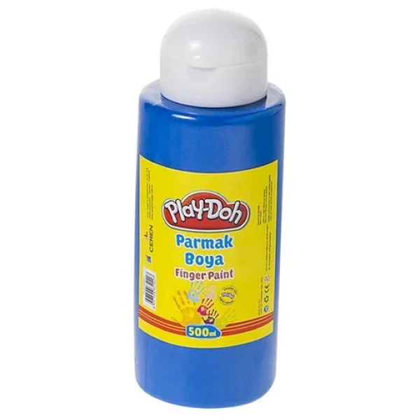Play-Doh 500 ml Parmak Boyası Mavi - Görsel 4