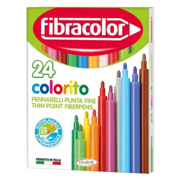 Fibracolor Colorito 24'lü Keçeli Kalem Seti - Görsel 4